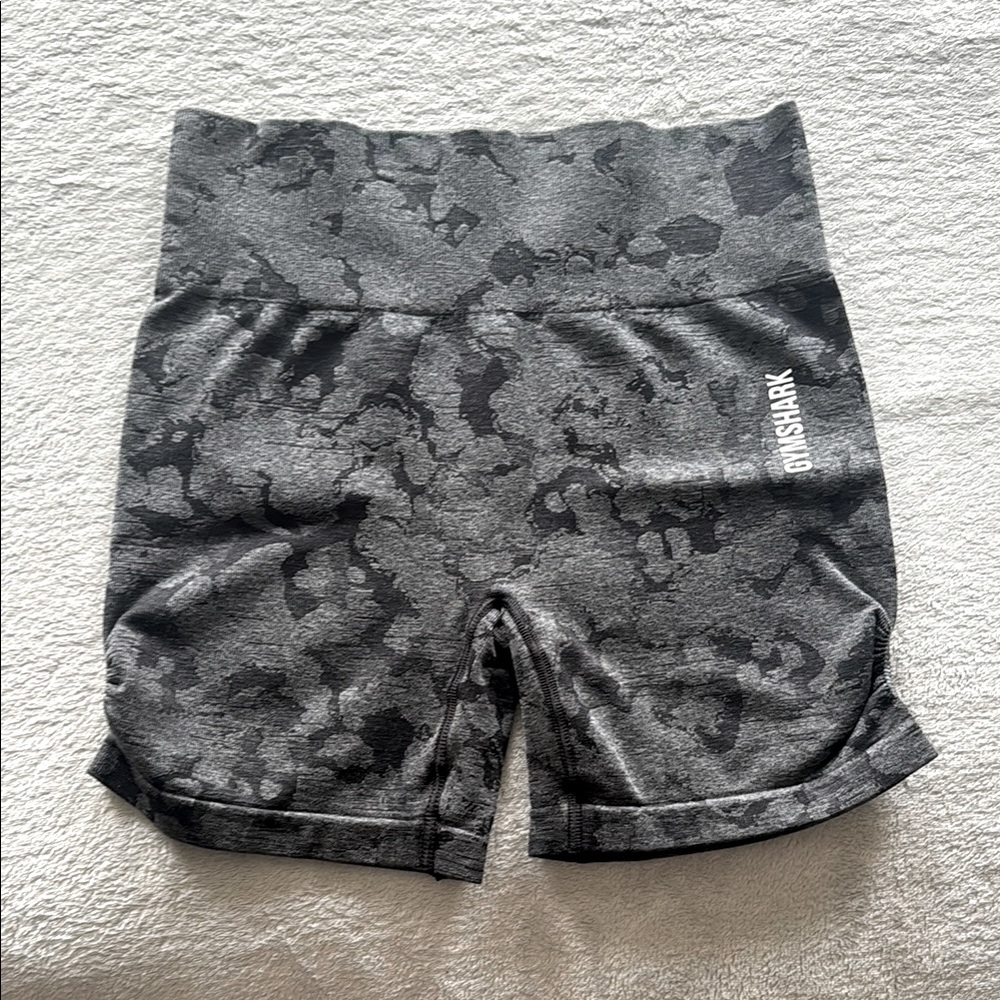 Gymshark Women's Gray Camo Shorts